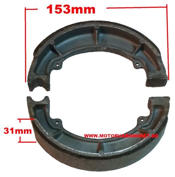 Bromsbackar 153mm