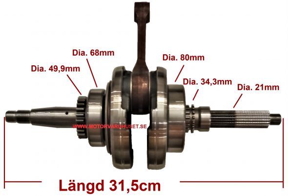 Vevaxel 400cc
