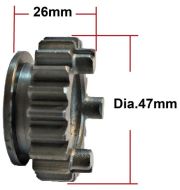 VÄxeldrev 47mm
