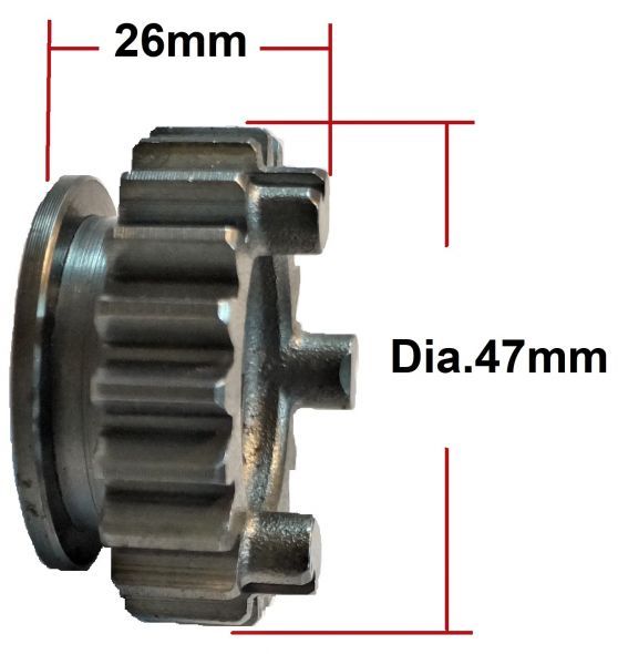VÄxeldrev 47mm