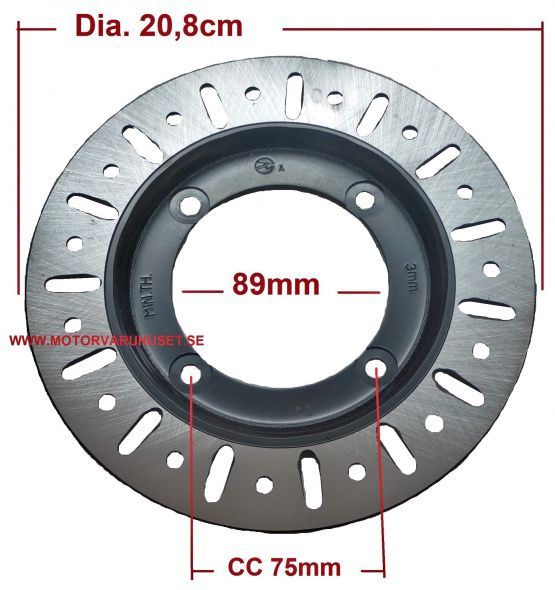 Bromsskiva 89-208-4