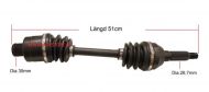 Drivaxel 51cm Bak