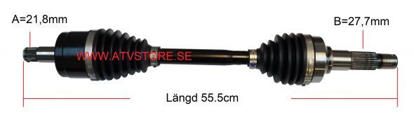Drivaxel höger 55,5cm