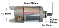 Startmotor 180mm - 9Kugg