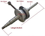 Vevaxel 24,5cm