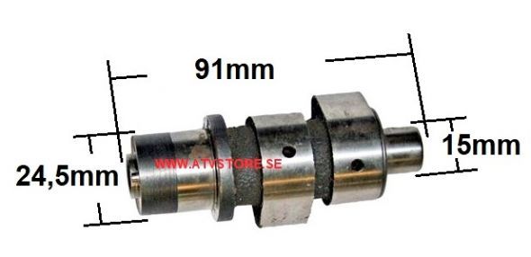 Kamaxel 91mm lång