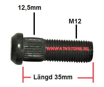 Hjulbult M12