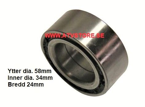 Lager 58-34-24mm