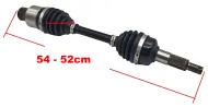 Drivaxel 54-52cm - 27,8 - 40mm