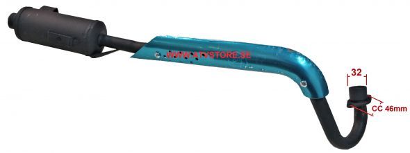 Avgassystem 80cm