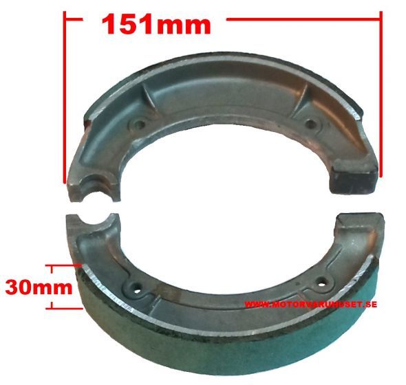 Bromsbackar 151mm