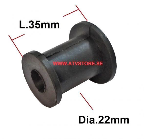 Gummibussning 35x22mm