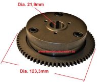 Startkoppling 123,3mm