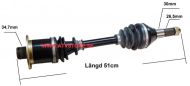 Drivaxel 51cm Bak