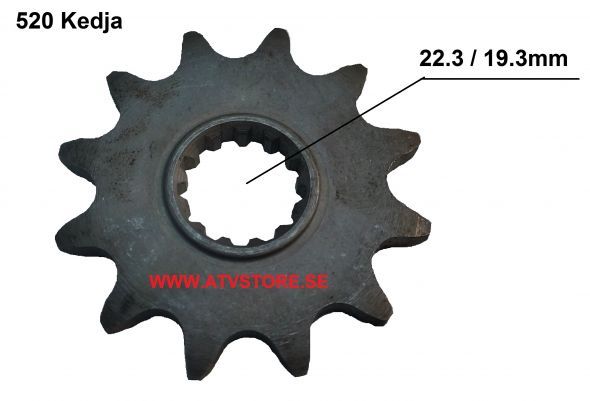 520 Kedja 22mm Axel