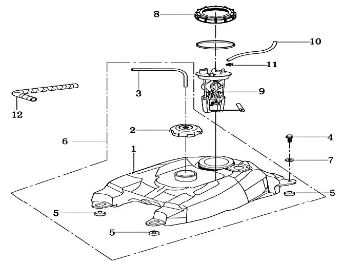 TANK / BRÄNSLESYSTEM