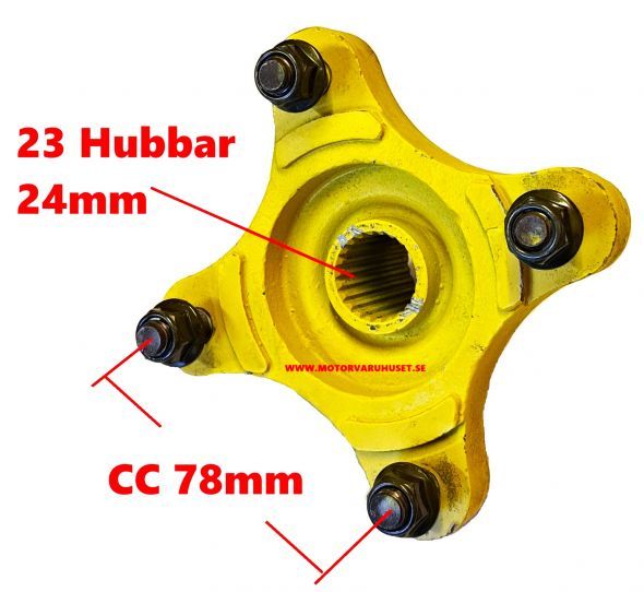 Hjulnav Bak 24mm