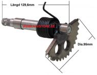 Kickaxel 129,6mm
