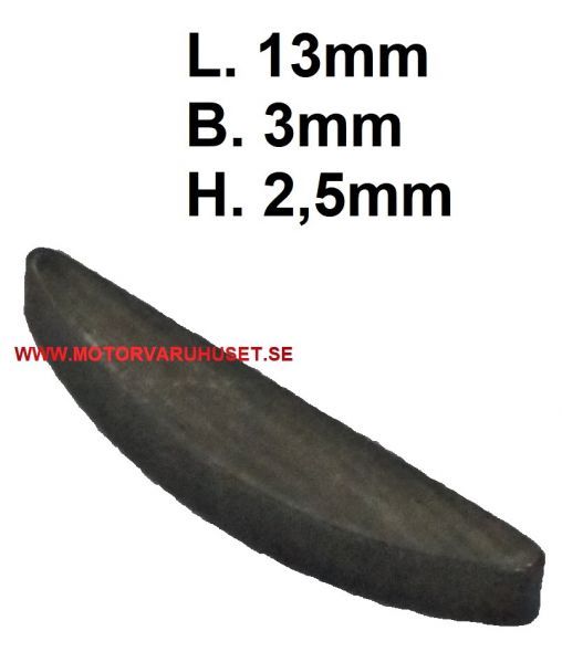 Krysskil 13x3x2,5mm