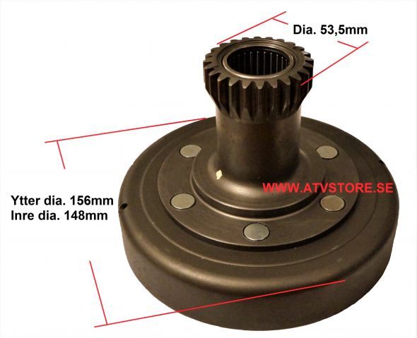 Kopplingshus 148mm