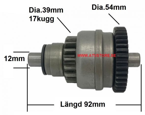 Bendixdrev 92mm