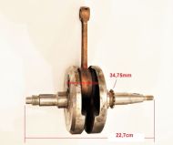 Vevaxel 22,7cm