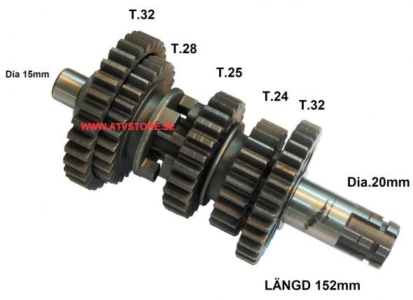 VÄxeldrev 152mm