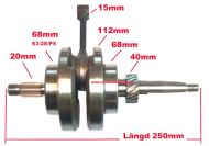 Vevaxel 25cm