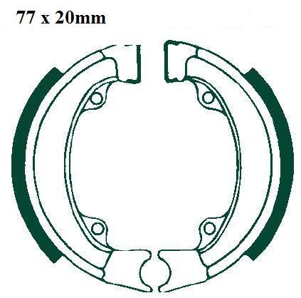 Bromsbackar 77mm