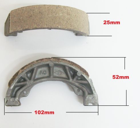 Bromsbackar 101 x 25mm
