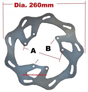 Bromskiva 107-260-6st FÄsthål