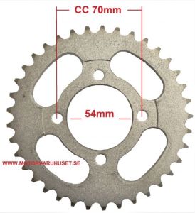 420 Kedja 4 Bult - 70mm CC 37st Kugg