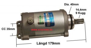 Startmotor 179mm / 9Kugg
