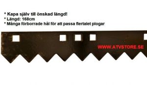 Skrapstål tandat 168cm