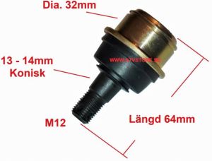 Kulled övre 32 - 64mm