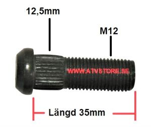 Hjulbult M12 - 42,5mm