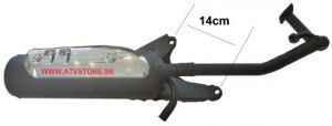Avgassystem GY6 50cc