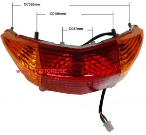 Baklyse skoter 125cc