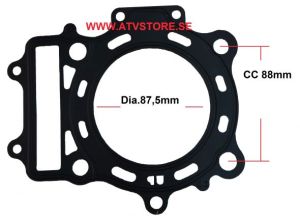 Topplockspackning 87,5mm