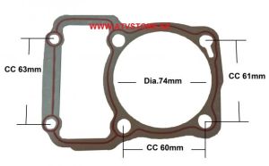 Cylinderpackning 74mm