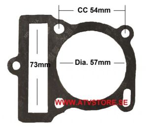 Cylnderfot 50cc 4-Takt