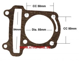 Cylinderpackning 55mm