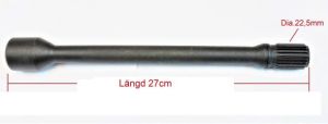Drivaxel 27cm