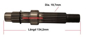 Drivaxel 134mm