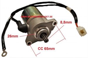 Startmotor 2-takt  CC 65mm 8,8mm - 9 Kugg