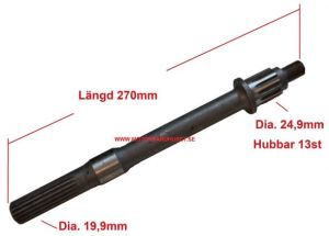 17.Kardanaxel 27cm