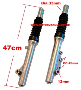Gaffelben 47cm - 33mm skoter