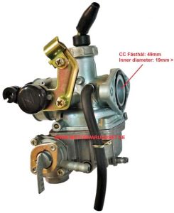 Förgasare 19mm CC 49mm