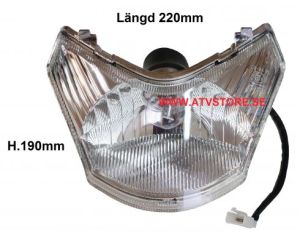 Framlyse 50cc skoter