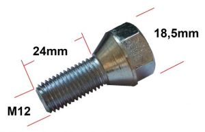Hjulbult M12